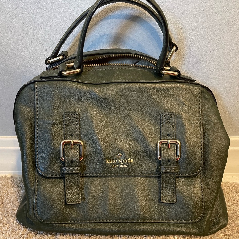 Kate Spade army green handbag